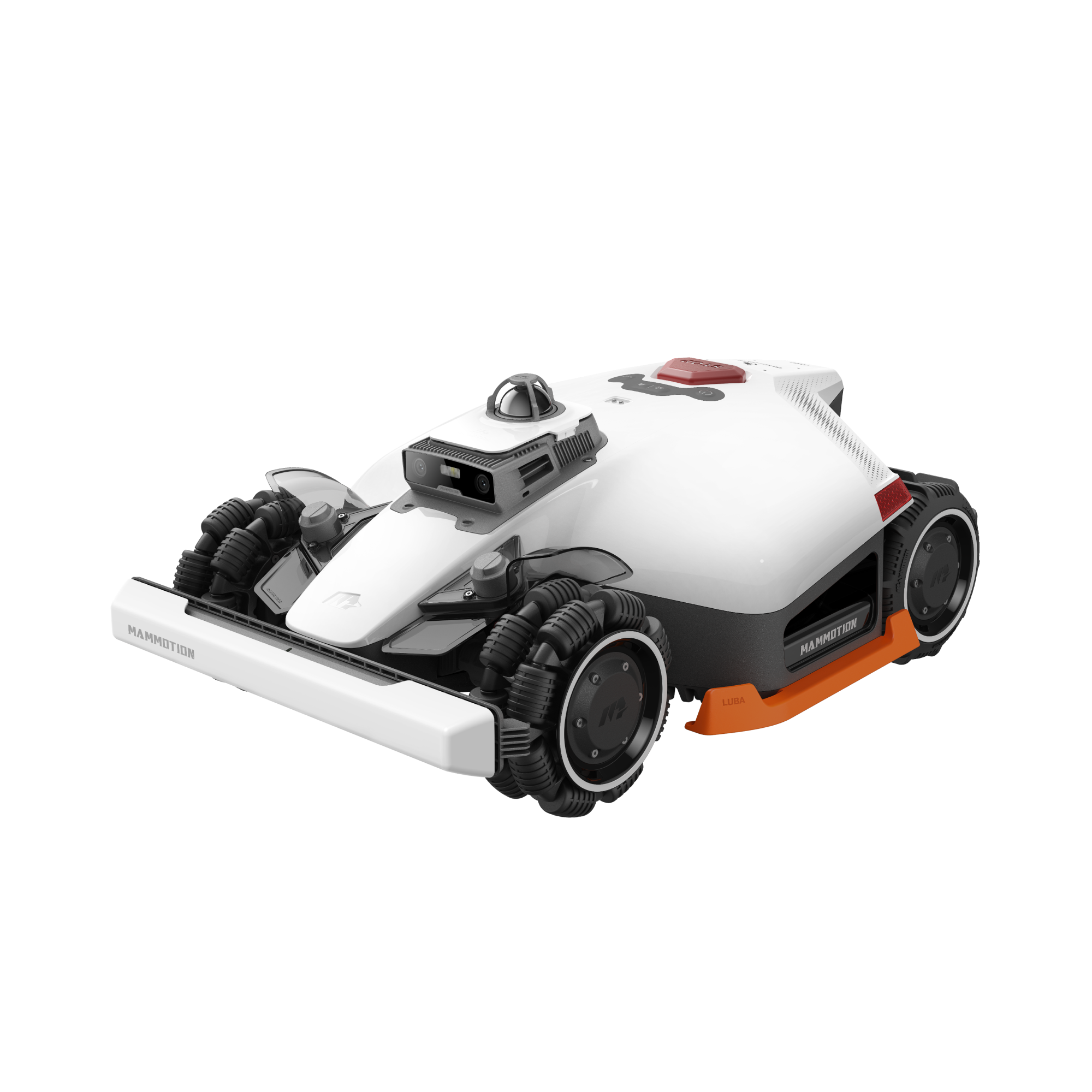 Mammotion LUBA 3 AWD current-series robot lawn mower in three-quarter view