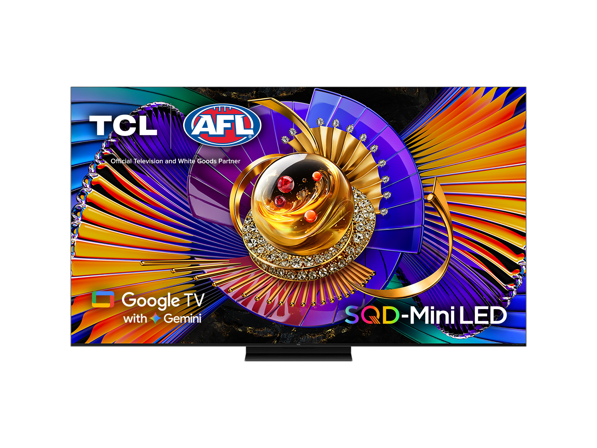 TCL C7L 65-inch 65C7L SQD-Mini LED television shown front-on