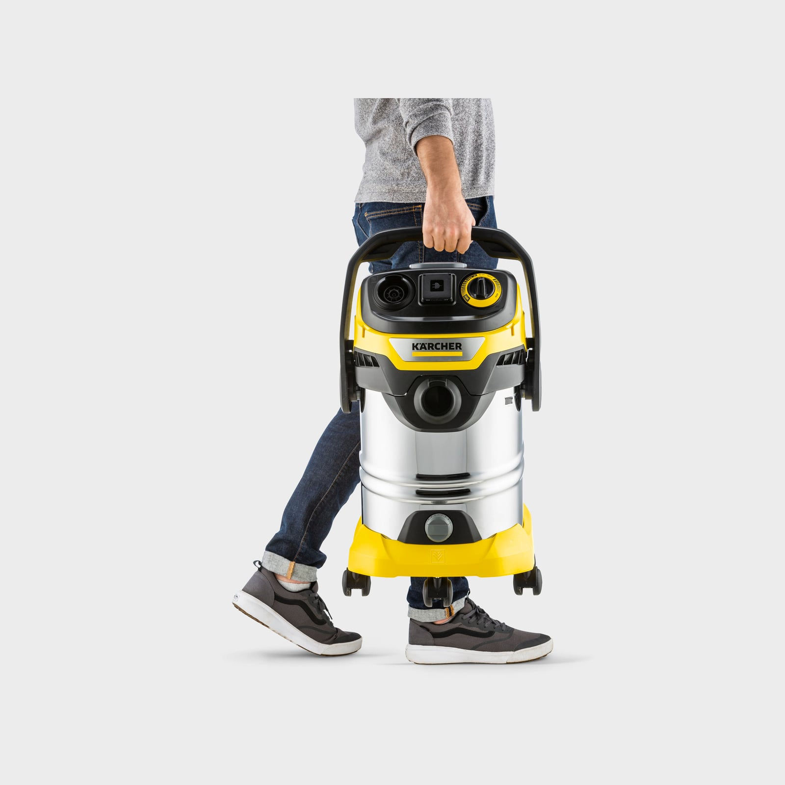 Kärcher WD 6 Premium wet and dry vacuum with 30L stainless-steel tank